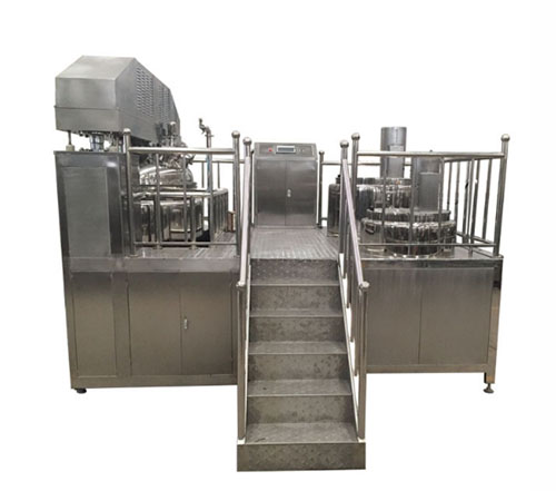  高速真空均质乳化机生产洗手液的混合过程